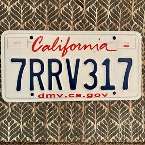 California License Plate